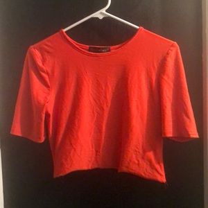 Bright Orange Crop Top